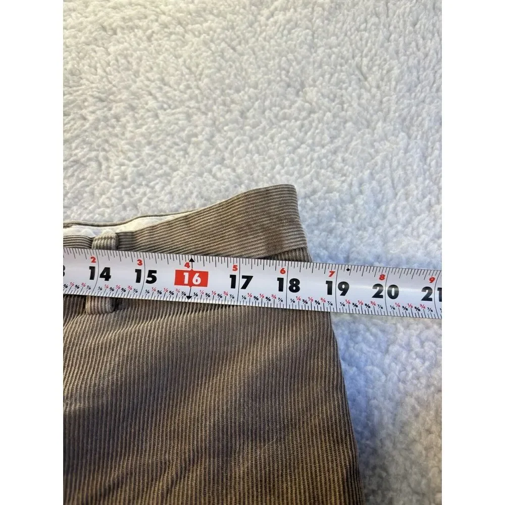 LL Bean Corduroy Pants Mens Size 40x32  Brown Straight Leg‎ Casual Natural Fit